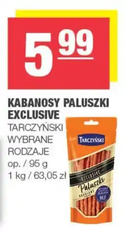 EuroSPAR Kabanosy Paluszki Exclusive Tarczyński oferta