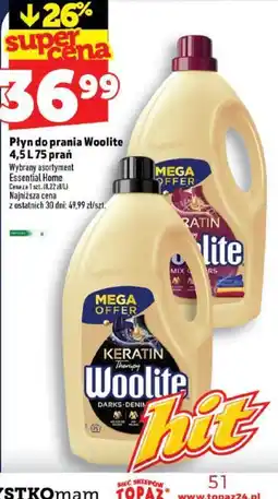 Topaz Płyn do prania Woolite Keratin Therapy Darks-Denim oferta