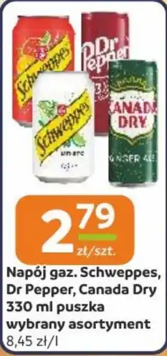 Gama Napój gaz. Schweppes, Dr Pepper, Canada Dry oferta
