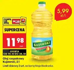 Biedronka Olej rzepakowy Kujawski oferta
