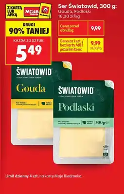 Biedronka Ser Światowid Gouda oferta