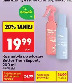 Biedronka Kosmetyki do włosów Better Than Expect oferta
