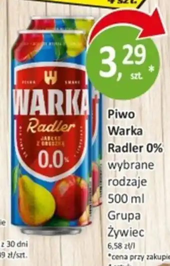 Piwo Warka Radler 0%
