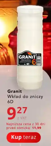 Poczta Polska Granit Wkład do zniczy 6D oferta