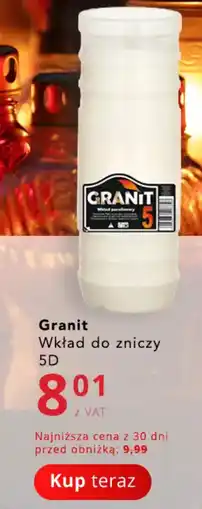Poczta Polska Granit Wkład do zniczy 5D oferta