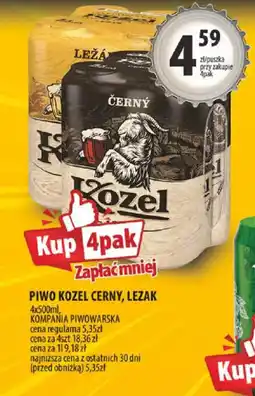 Arhelan Piwo Kozel Cerny, Lezak oferta