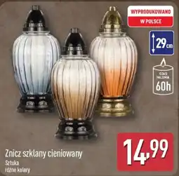 ALDI Znicz szklany cieniowany oferta