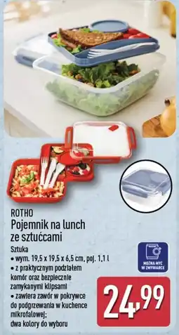 ALDI ROTHO Pojemnik na lunch ze sztućcami oferta