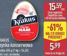 ALDI Krakus Szynka konserwowa oferta