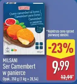 ALDI Milsani Ser Camembert w panierce oferta
