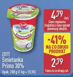 ALDI Zott Śmietanka Primo 30% oferta