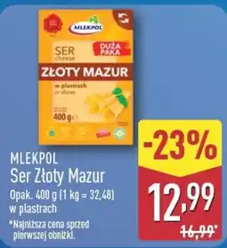 ALDI Mlekpolski Ser Złoty Mazur oferta