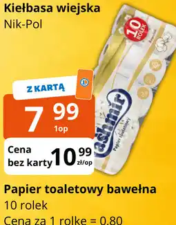 E.Leclerc Papier toaletowy bawełna 10 rolek Kashmir oferta