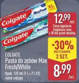 ALDI Colgate Pasta do zębów Max Fresh/White oferta