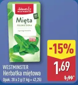 ALDI Herbatka miętowa Westminster oferta