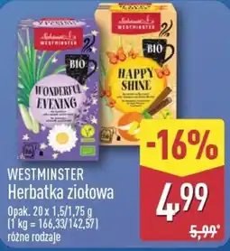 ALDI Herbatka ziołowa Westminster oferta