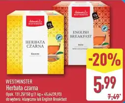 ALDI Herbata czarna Westminster oferta
