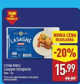 ALDI Lasagne bolognese oferta