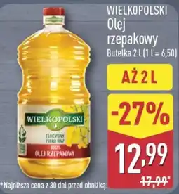 ALDI Olej rzepakowy Wielkopolski oferta