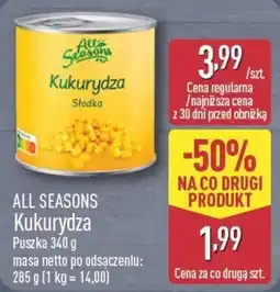 ALDI All Seasons Kukurydza Słodka oferta