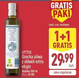 ALDI LYTTOS Grecka oliwa z oliwek extra virgin oferta