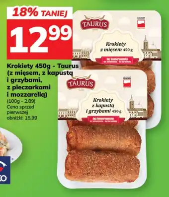 Krokiety Taurus z mięsem
