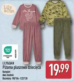 ALDI Lily&Dan Piżama pluszowa dziecięca oferta