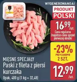 ALDI Paski z fileta z piersi kurczaka oferta