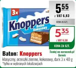 Eurocash Baton: Knoppers klasyczny, orzeszki ziemne, kokosowy oferta