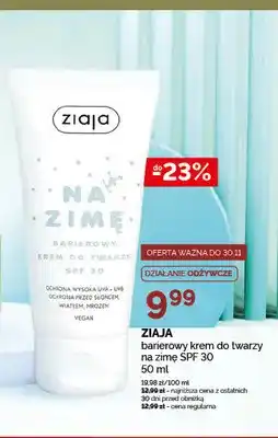 Ziko Dermo Barierowy krem do twarzy na zimę SPF 30 Ziaja oferta