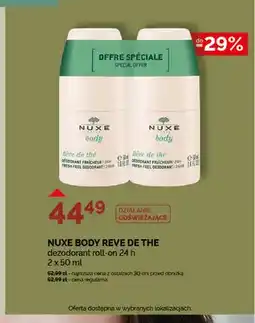 Ziko Dermo Dezodorant roll-on 24 h Nuxe Body Reve de the 2-pak oferta
