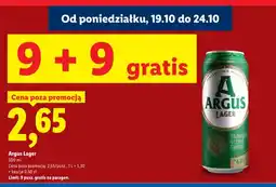 Lidl Piwo Argus Lager oferta