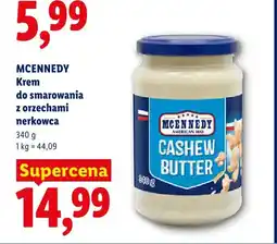 Lidl Krem do smarowania z orzechami nerkowca McEnnedy oferta