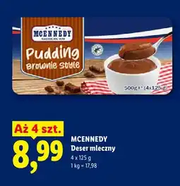 Lidl Deser mleczny McEnnedy Pudding Brownie style 4-pak oferta