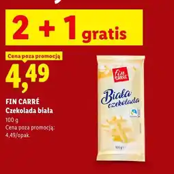 Lidl Czekolada biała Fin Carré oferta