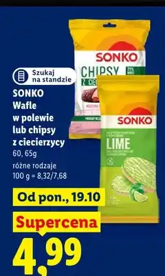 Lidl Chipsy z ciecierzycy Sonko oferta