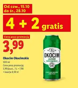 Lidl Piwo Okocim Okocimskie oferta