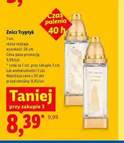 Lidl Znicz Tryptyk 26 cm oferta