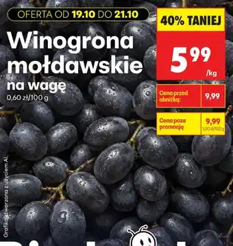 Biedronka Winogrona oferta