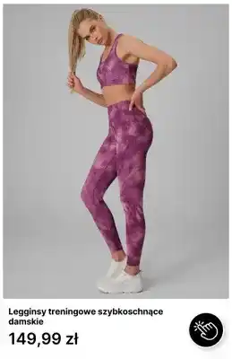Legginsy treningowe szybkoschnące damskie