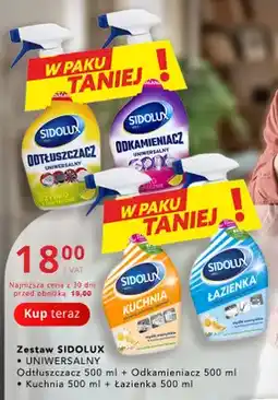 Poczta Polska Zestaw Sidolux uniwersalny odtłuszczacz + odkamieniacz oferta