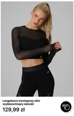 4F Longsleeve treningowy slim szybkoschnący damski 4F oferta