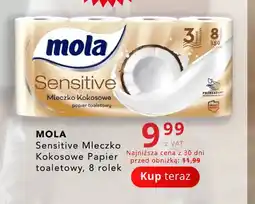 Poczta Polska Papier toaletowy Mola Sensitive Mleczko Kokosowe 8-pak oferta