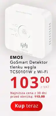 Poczta Polska GoSmart detektor tlenku węgla TCS0101W z Wi-Fi Emos oferta