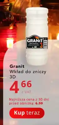 Poczta Polska Wkład do zniczy 3D Granit oferta