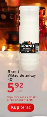 Poczta Polska Wkład do zniczy 4D Granit oferta