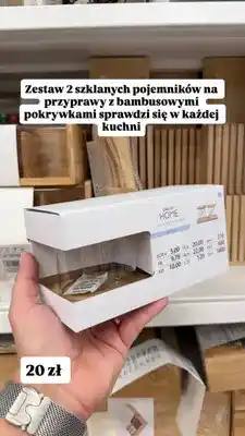 Pepco Zestaw szklanych pojemników na przyprawy Pepco Home oferta