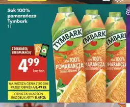 Delikatesy Centrum Sok pomarańcza Tymbark 100% oferta