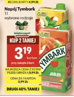 Delikatesy Centrum Napój Tymbark oferta