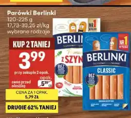 Delikatesy Centrum Parówki z szynki Berlinki oferta